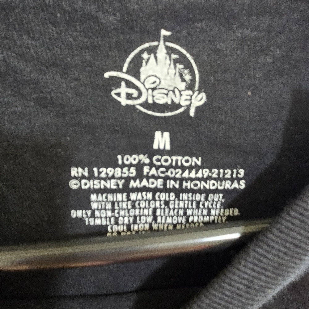 New Disney Black T-Shirt Size M - Picture 4 of 4